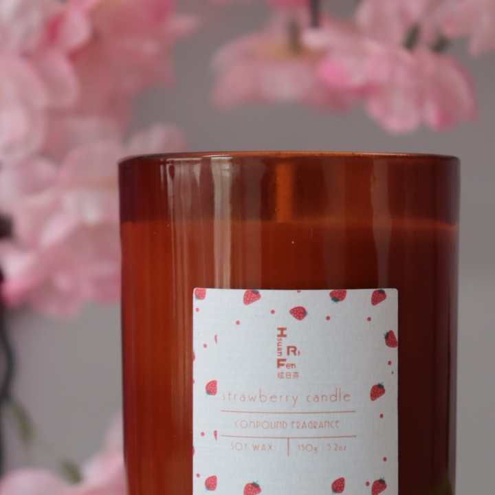 Strawberry Scented Candle